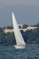 Yacht on Lake Geneva
